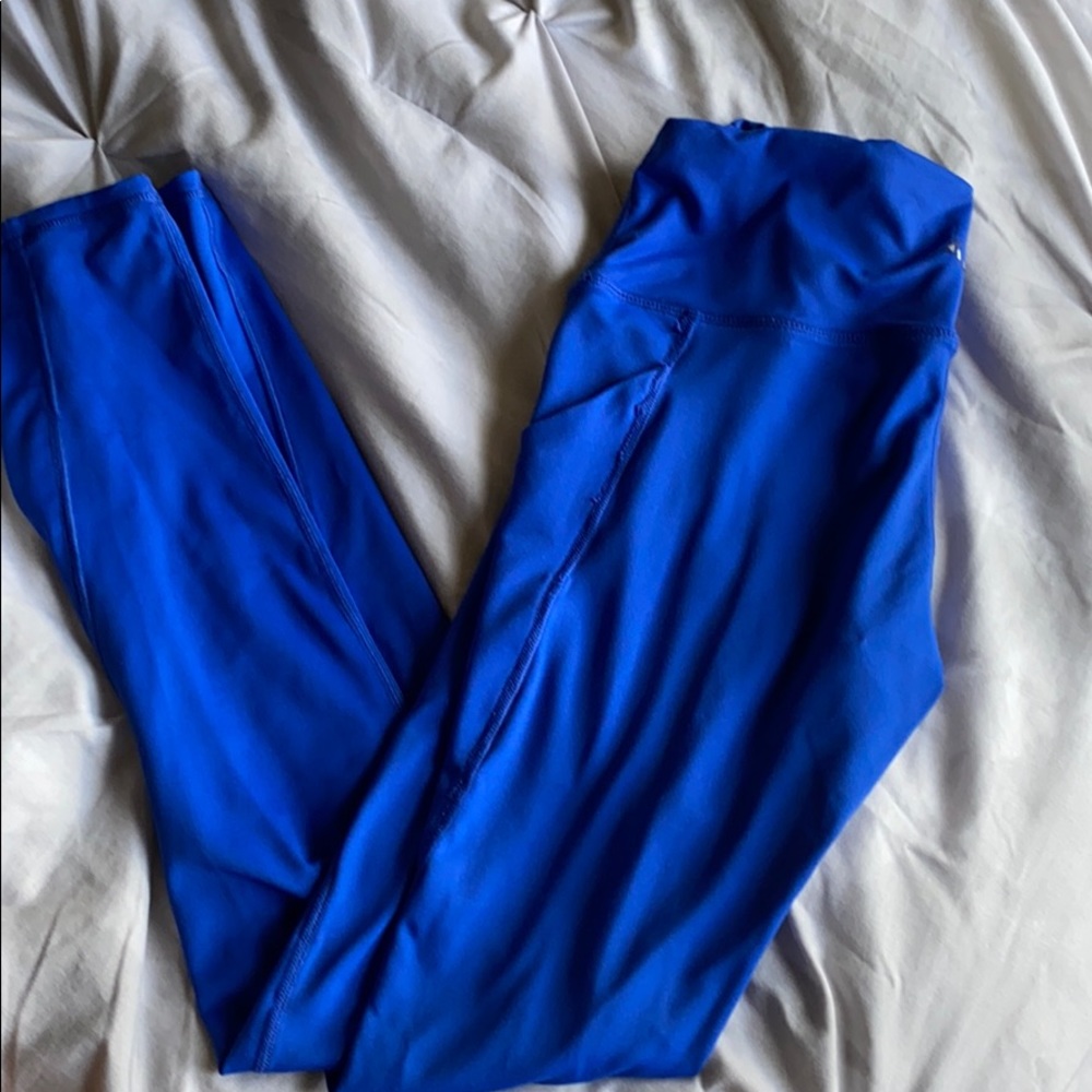 Royal blue leggings with pockets